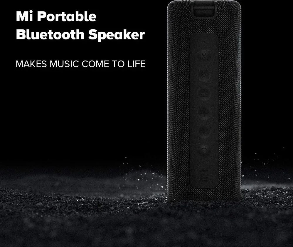 Mi Portable Bluetooth Speaker 16W GL - Black - Tashqila Mi Portable Bluetooth Speaker 16W GL - Black - Tashqila